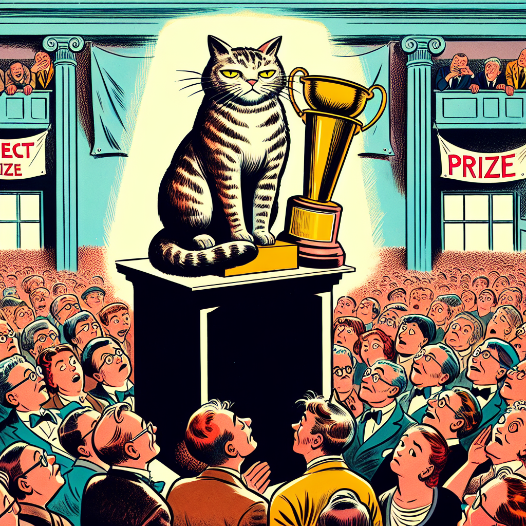 Un chat remporte le Prix du Respect pour sa capacité à ignorer les humains