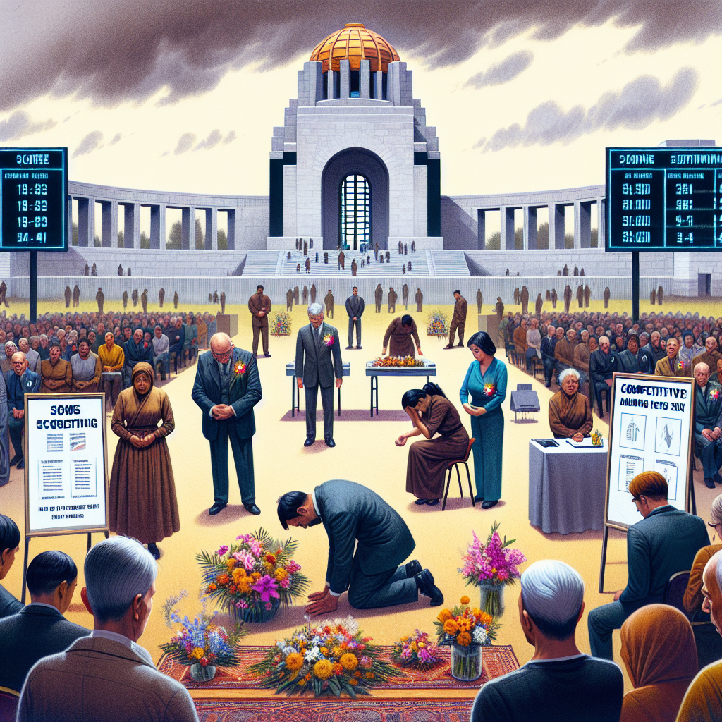 Memorials Now Serve as Sites for Competitive Mourning Events