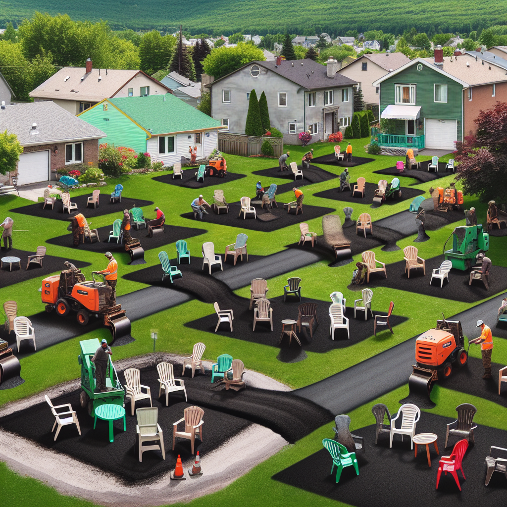 Le Québec s'apprête à asphalter ses 2,5 fois plus de chaises de jardin pour lutter contre le syndrome du ruban