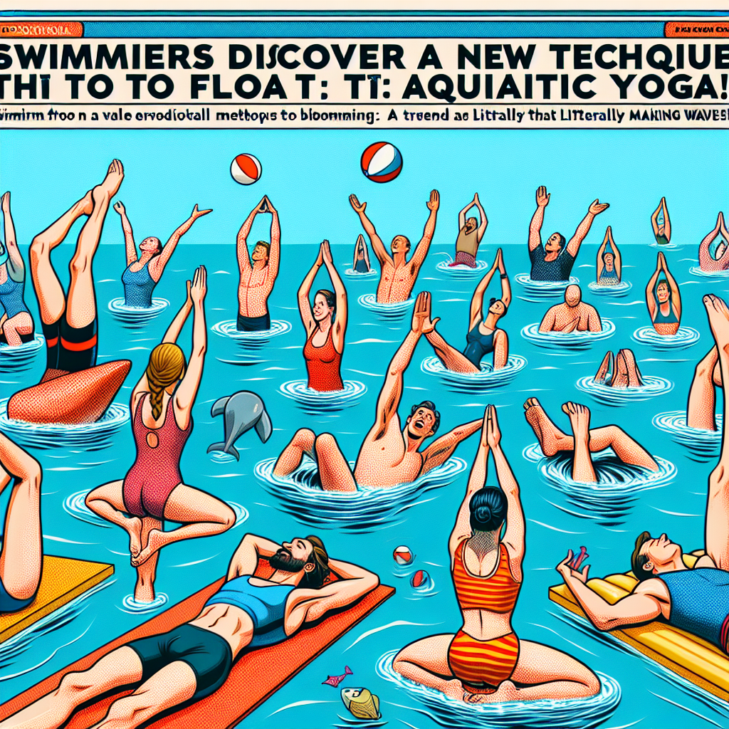Des nageurs découvrent une nouvelle technique pour flotter : le yoga aquatique !