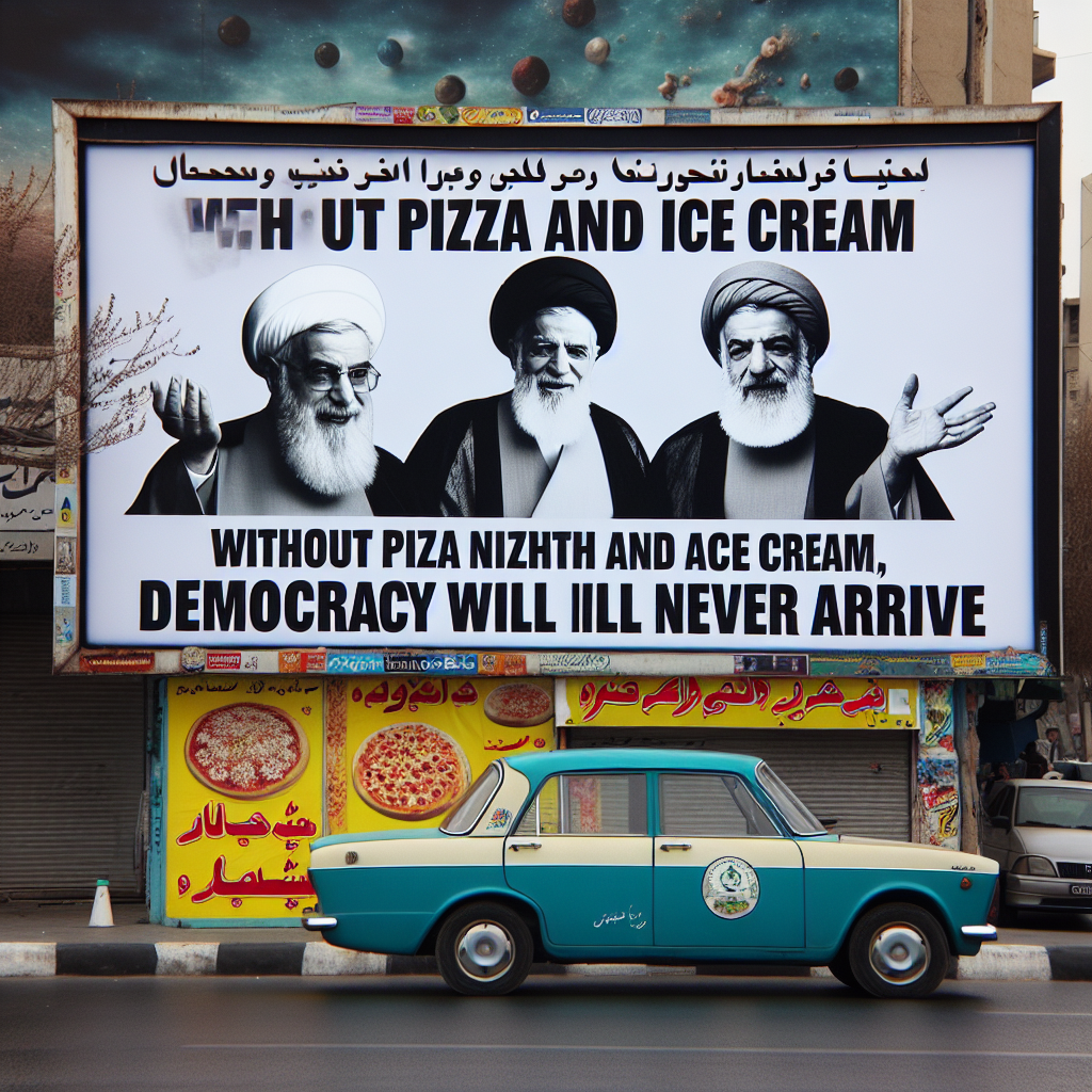 Iran: Momeni annuncia che senza pizza e gelato la democrazia non arriverà mai