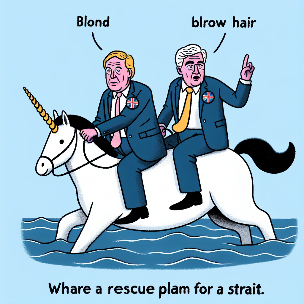 Trump et Starmer unissent leurs forces pour un plan de sauvetage du détroit d'Ormuz... à dos de licorne!