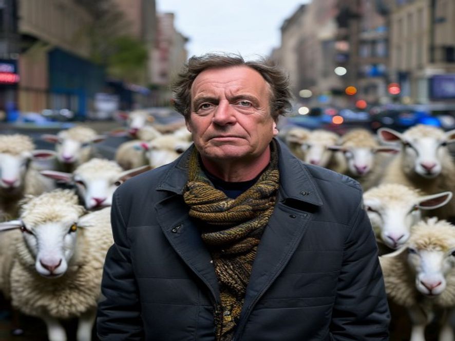 Une vidéo truquée de Mélenchon relance le débat sur l'autorisation des moutons en milieu urbain